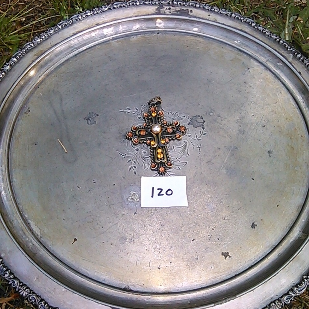 vintage antique cross pendant